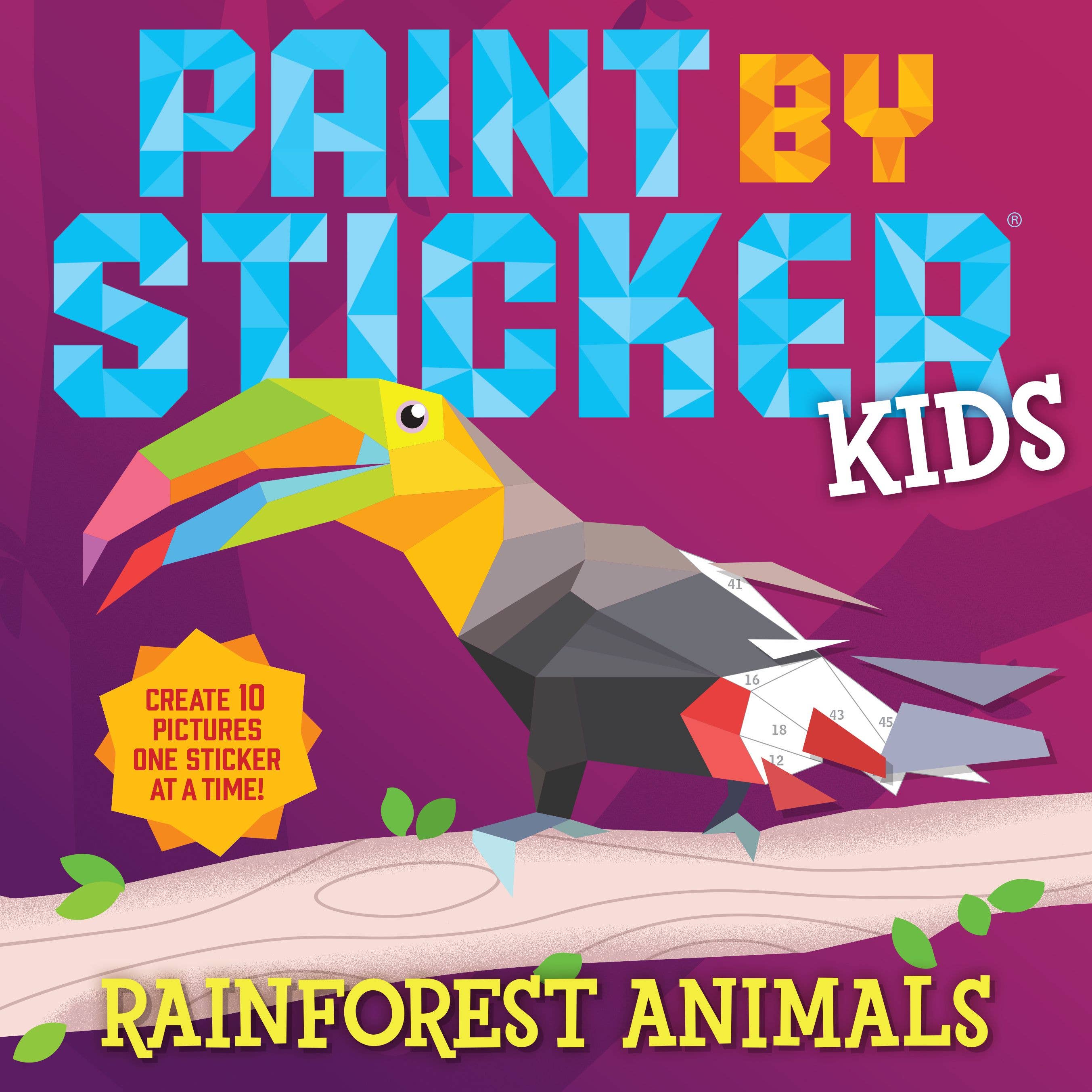 Hachette Book Group - Paint by Sticker Kids: Rainforest Animals