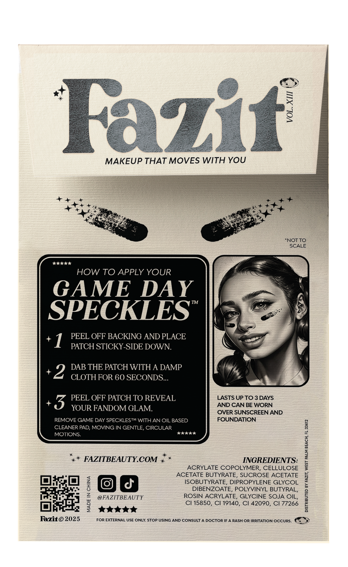 Fazit - Black Game Day Makeup Patches