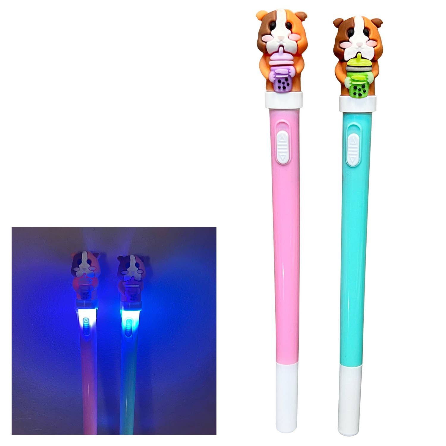 Streamline - Sippin' & Spinnin' Boba Guinea Pig LED Light Up Pens
