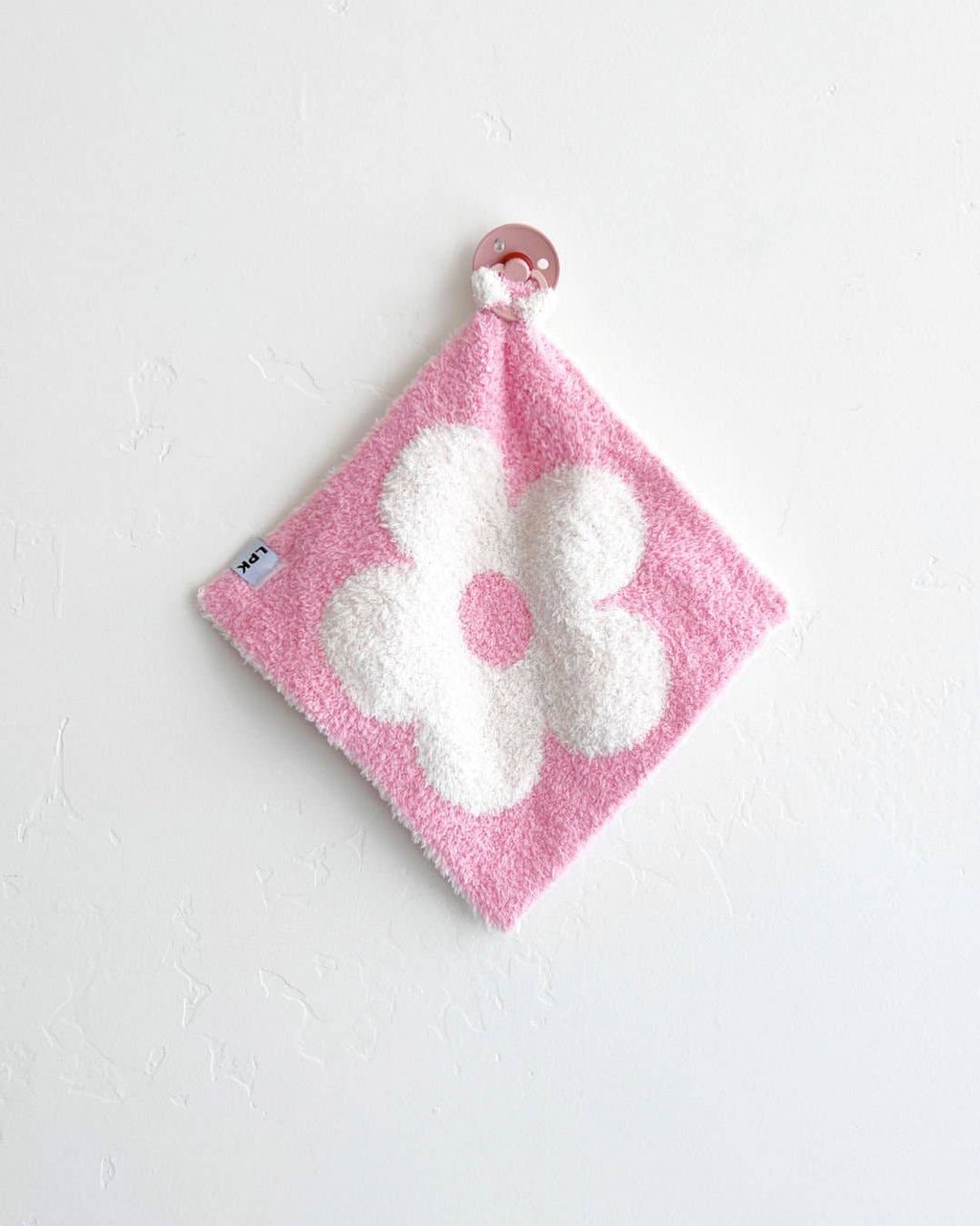 Lucky Panda Kids Lovey - Daisy Plush Pink