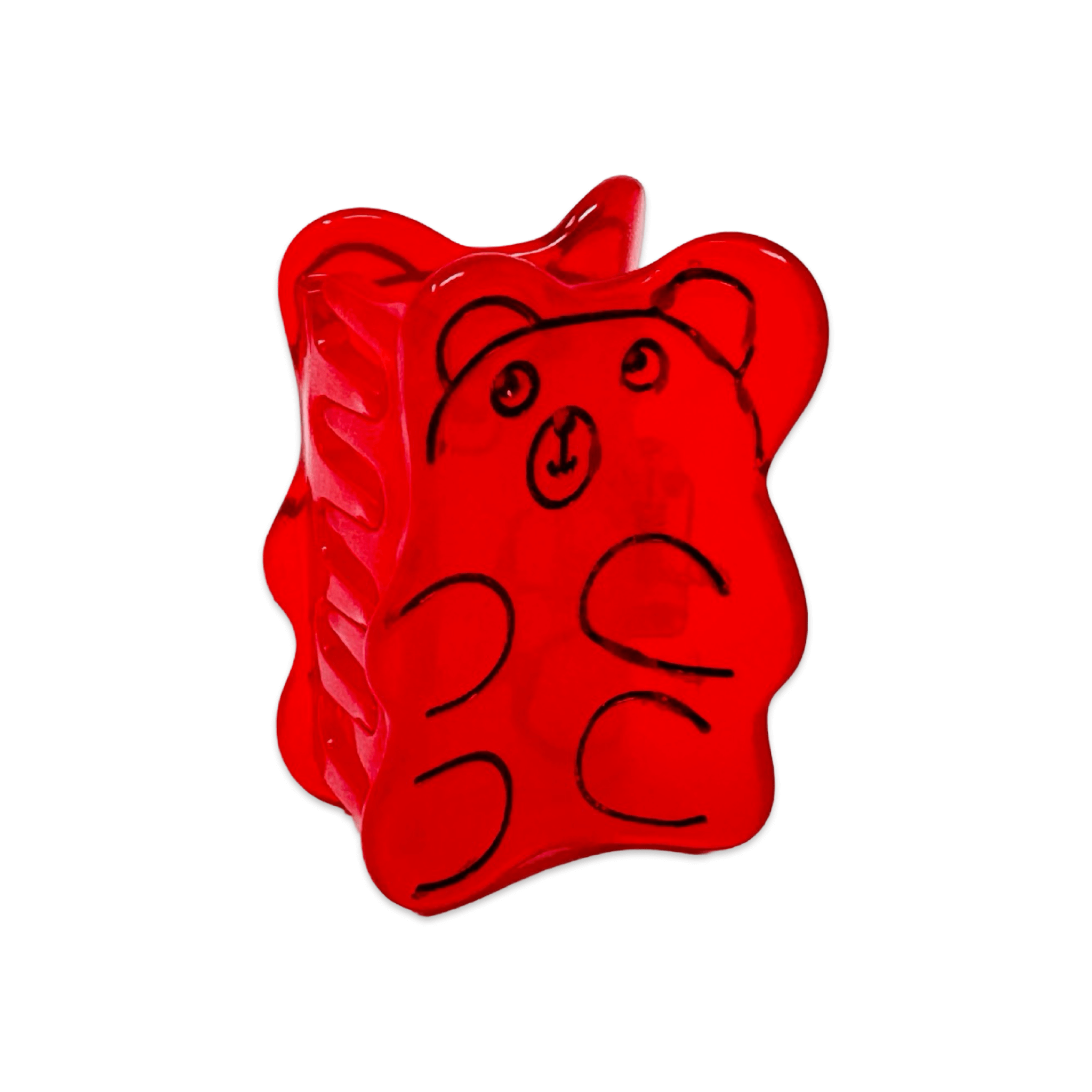 Jenny Lemons Hair Claw Clip - Mini Red Gummy Bear