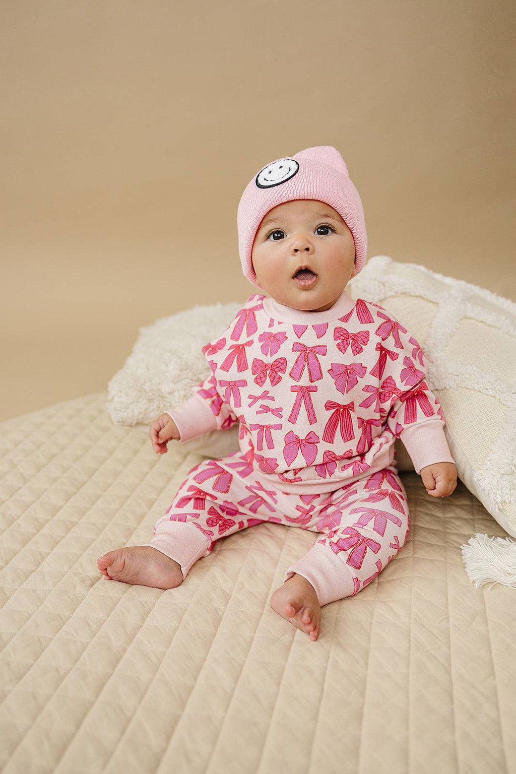 Lucky Panda Kids Jogger Set - Whimsy Bows (Final Sale)