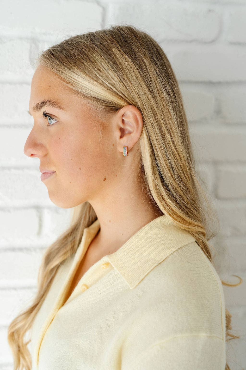 Pip Pop Post - Pastel Rainbow Hoop Earrings