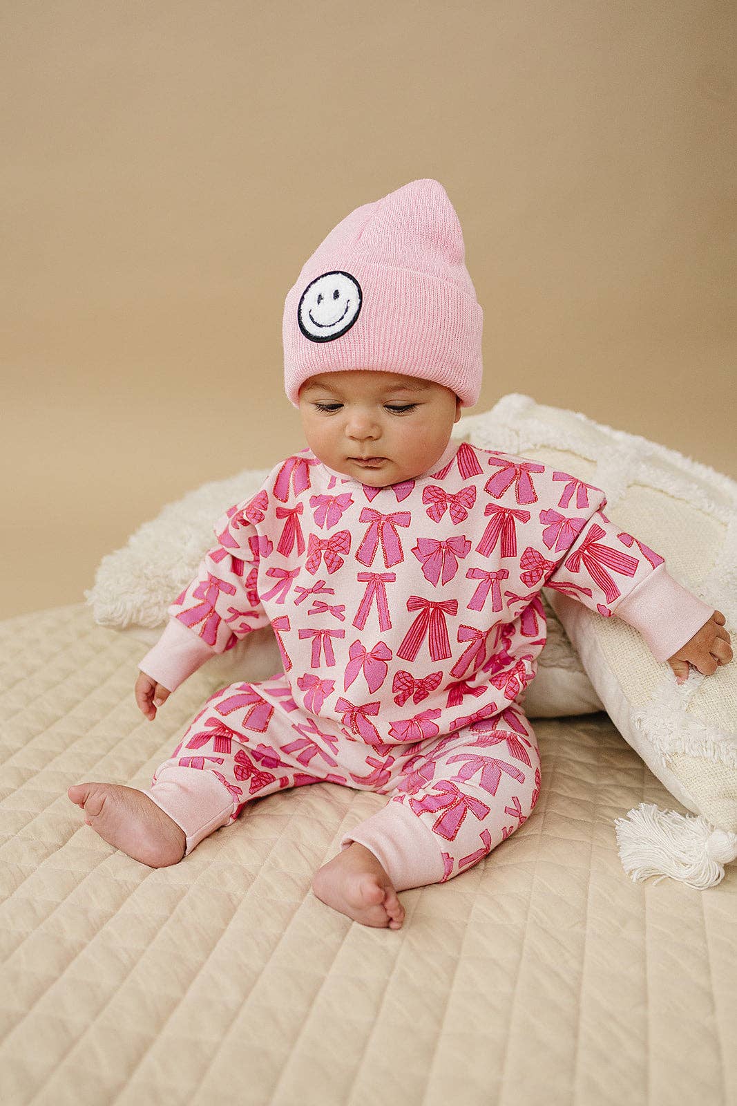 Lucky Panda Kids Jogger Set - Whimsy Bows (Final Sale)