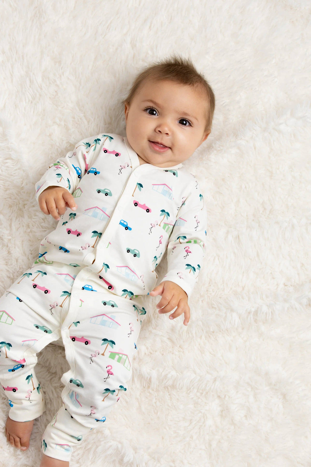 Monica + Andy Snap Romper - Retro Palm Springs
