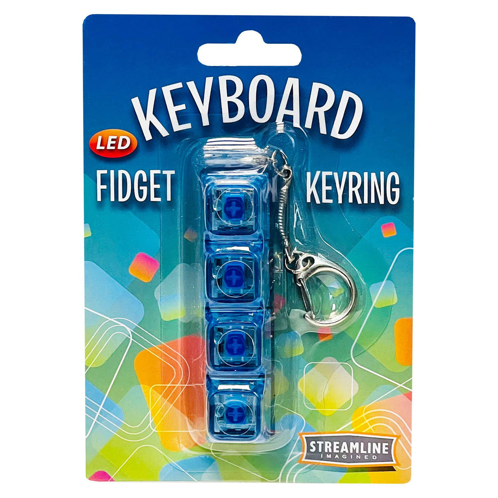 Streamline - Keyboard Fidget LED Keyring - Blue