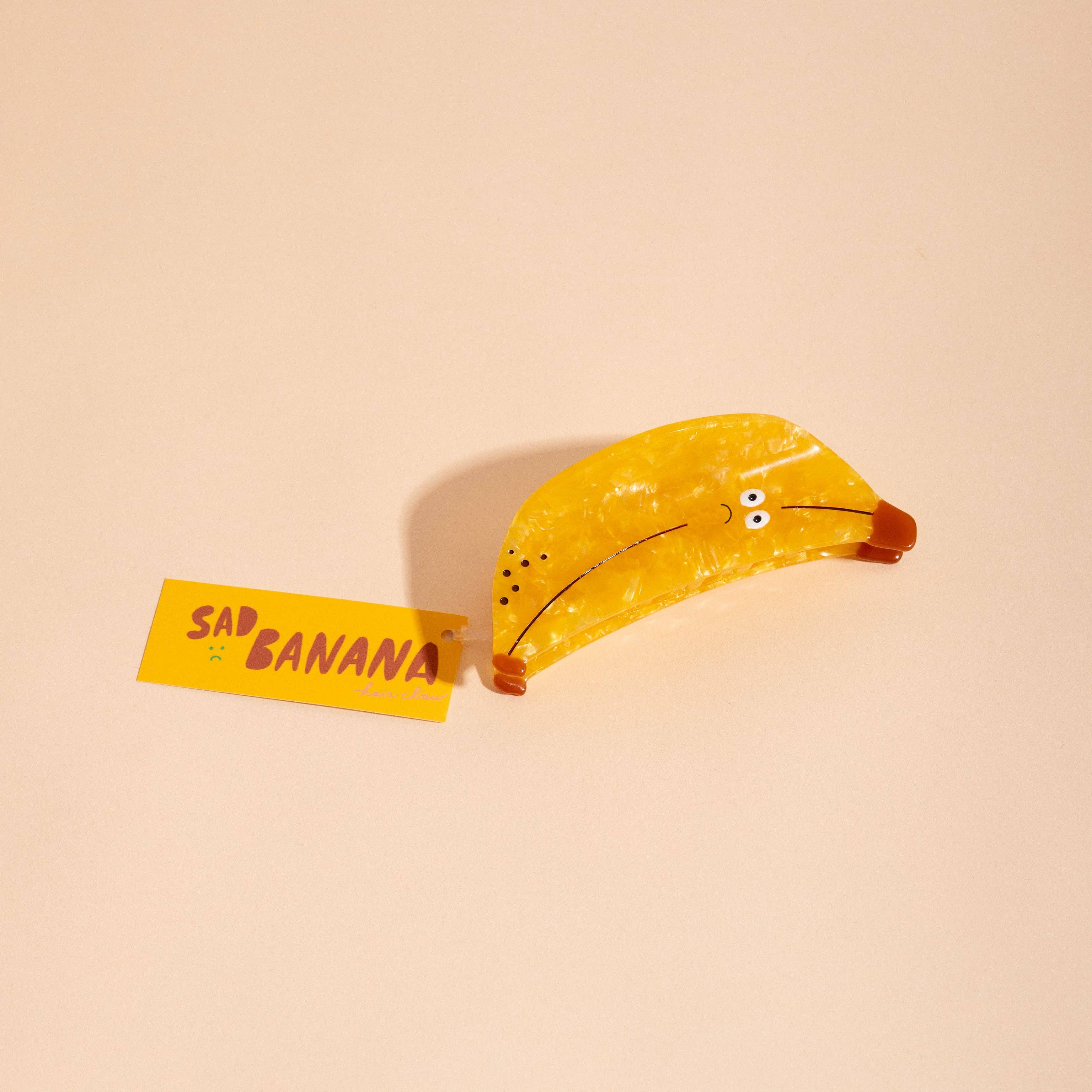Carolyn Suzuki Hair Claw - Sad Banana