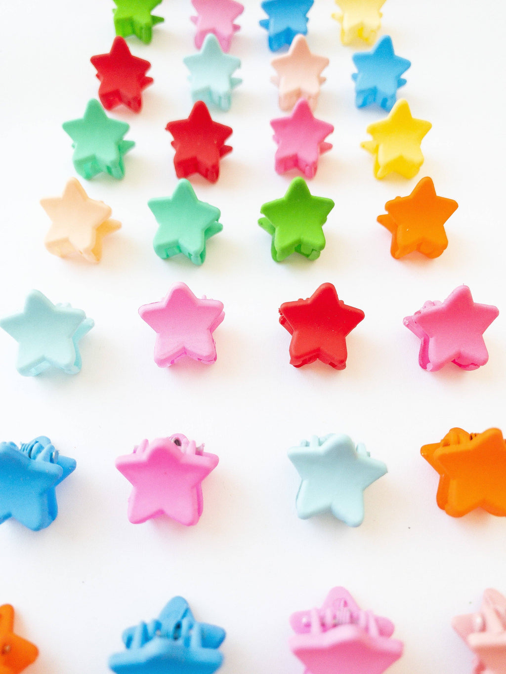 Eggy Cakes - Mini Star Hair Clips - 36 Pack