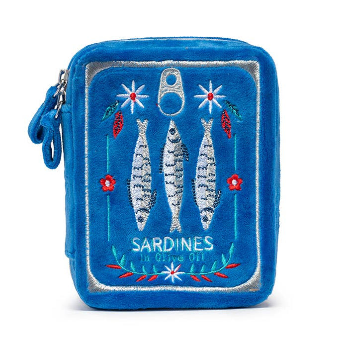 Living Royal Velvet Jewelry Zip Case - Sardine Can