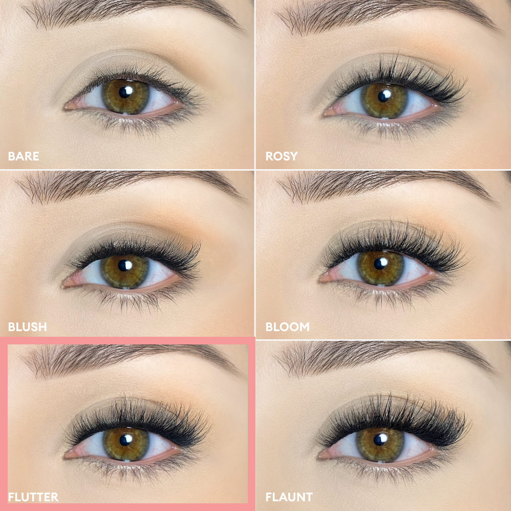 Silly George Pop-On Lashes - Flutter Black