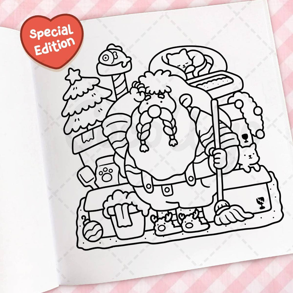 Cozy Christmas Coloring Book