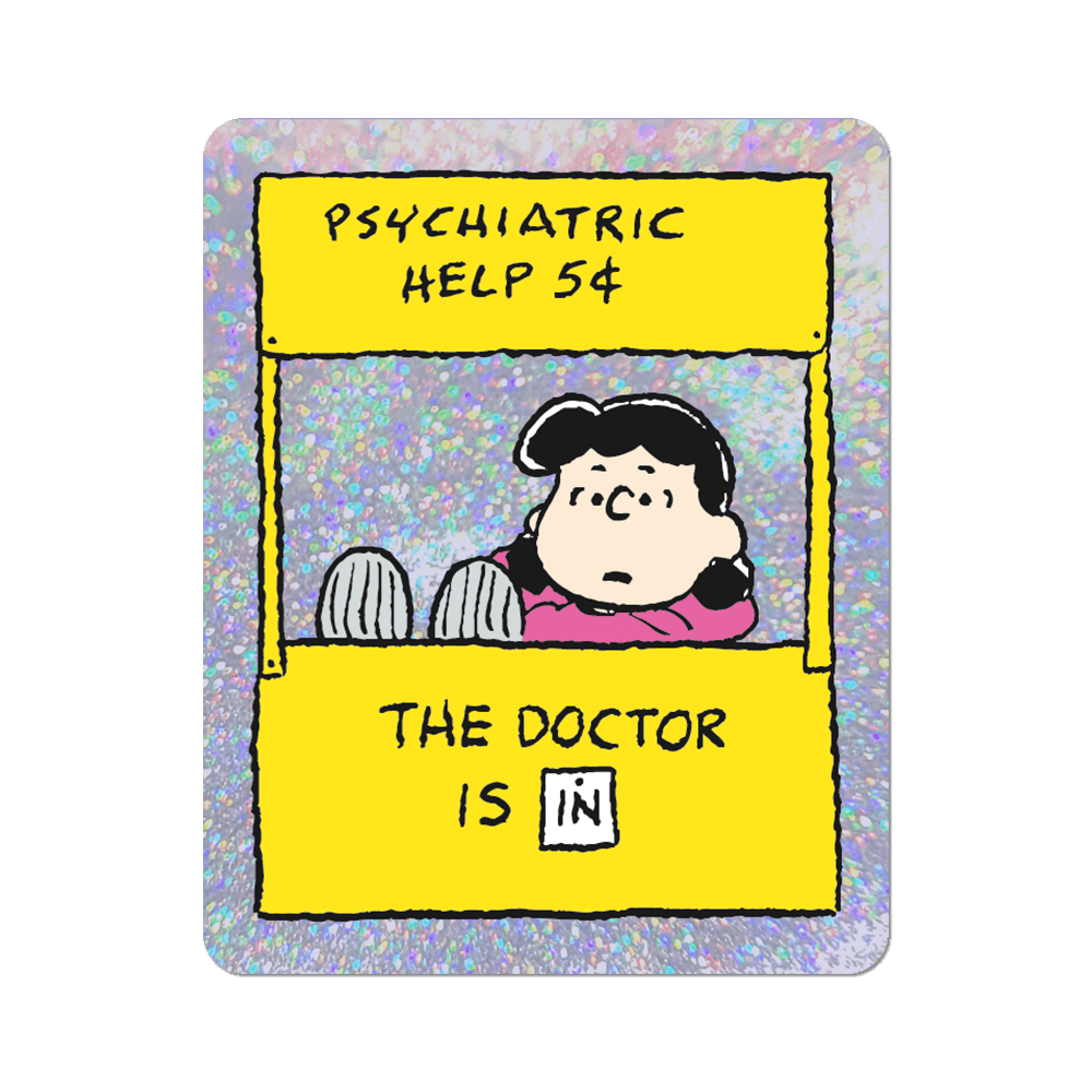 Glitter Holographic Sticker - The Doctor is In