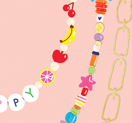 Carolyn Suzuki Birthday Card - Festival Beads