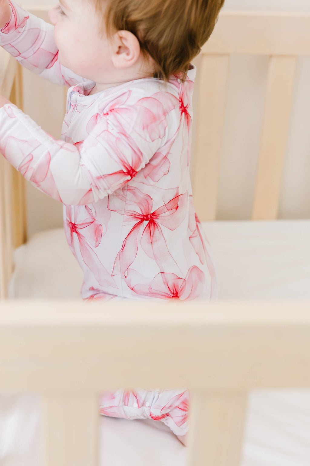Jammie Session Bamboo Romper - Pretty in Bows