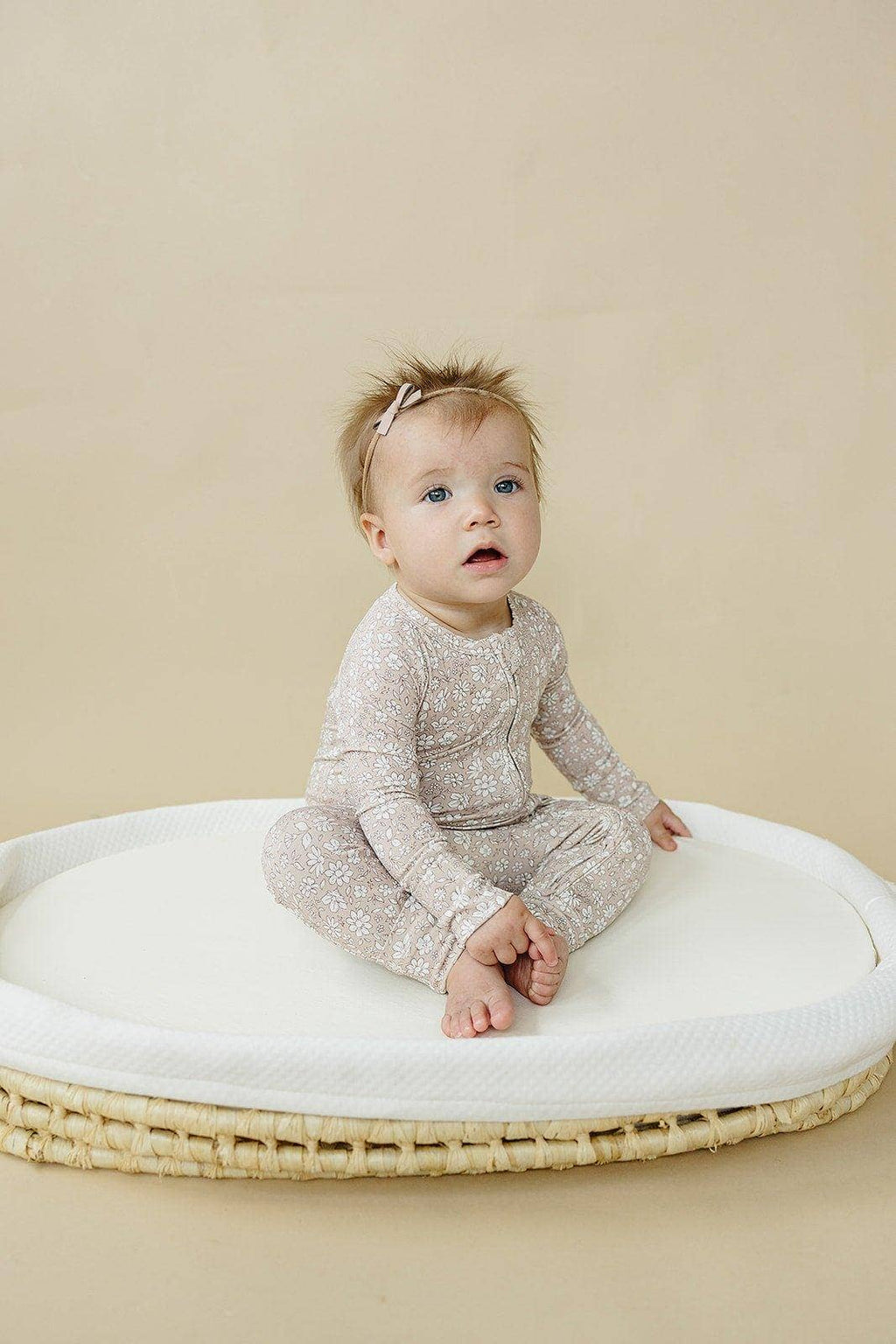 Little Joy Co. Bamboo Zippy Romper - Dainty Ditsy