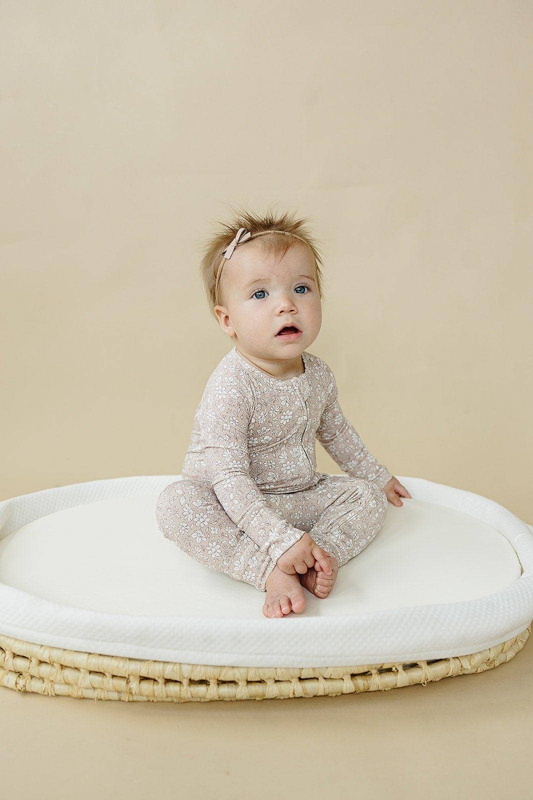 Little Joy Co. Bamboo Zippy Romper - Dainty Ditsy