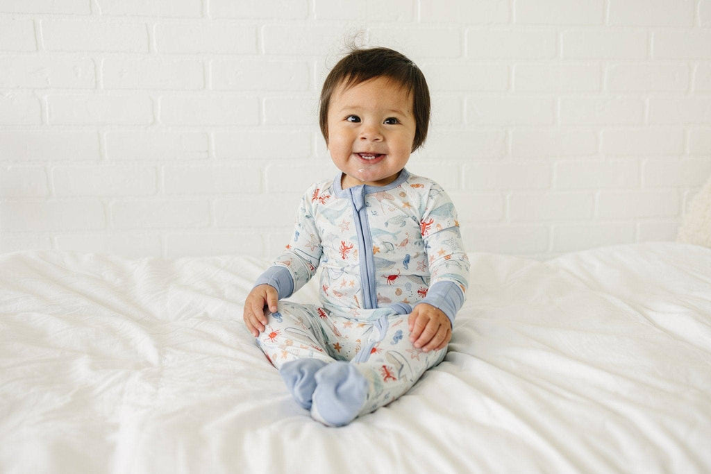 Little Joy Co. Modal Zippy Romper - Coastal Cutie