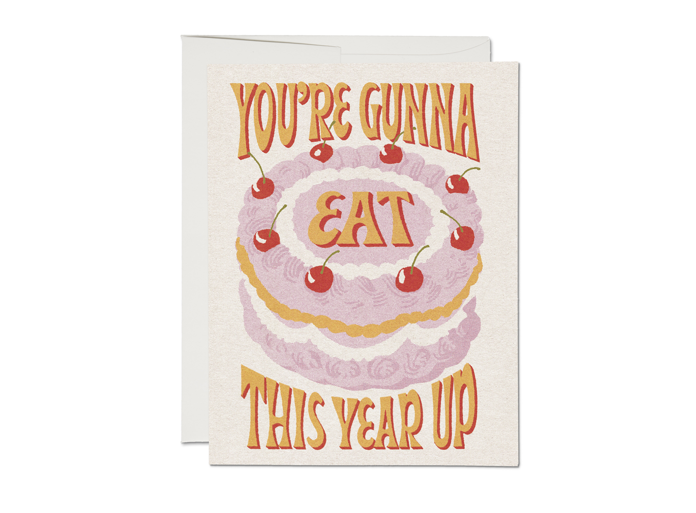 Red Cap Cards Greeting Card - Eat This Year Up Birthday