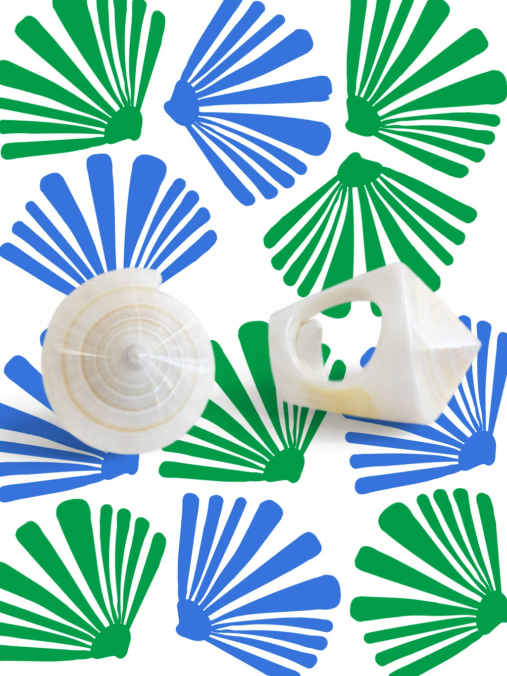 Cabana Club California - Shell Yeah Real Seashell Rings