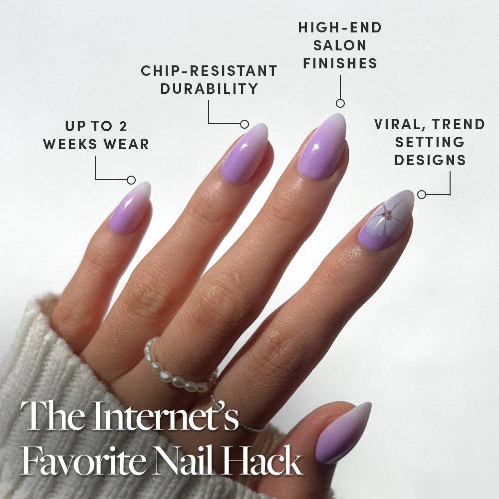 Glamnetic Press on Nails - Lilac Reef