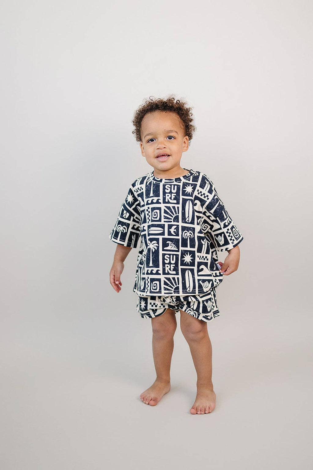 Lucky Panda Kids Shorts Set - Coastal Club