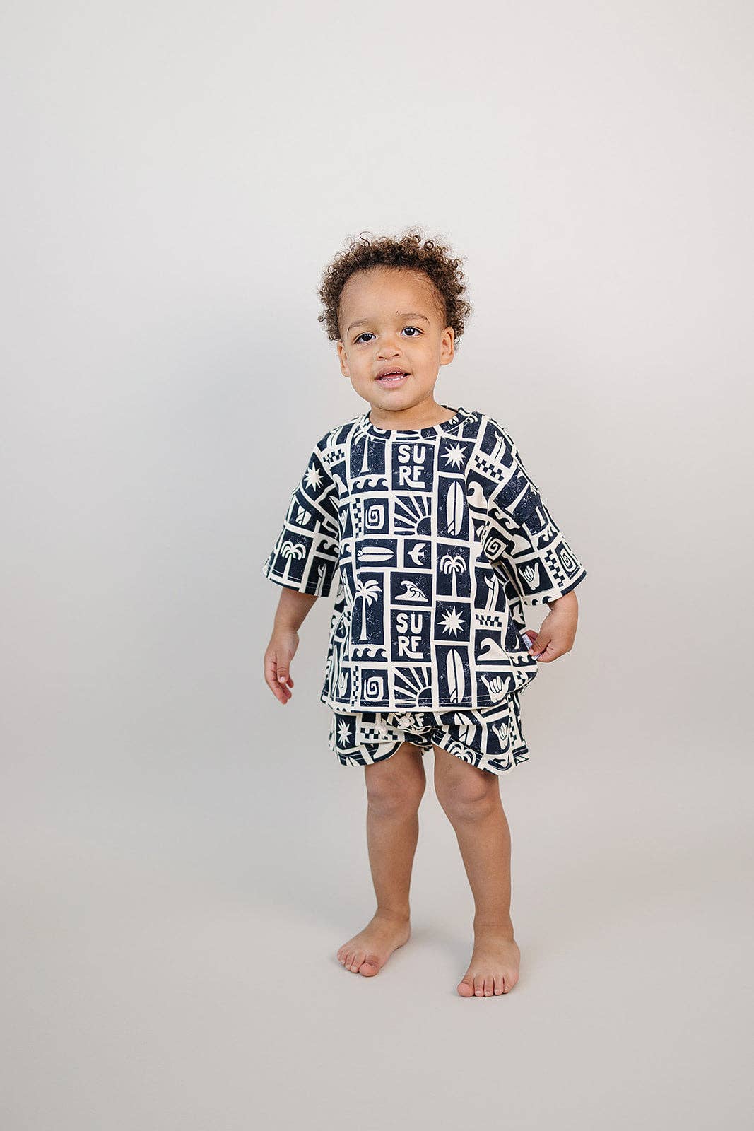Lucky Panda Kids Shorts Set - Coastal Club