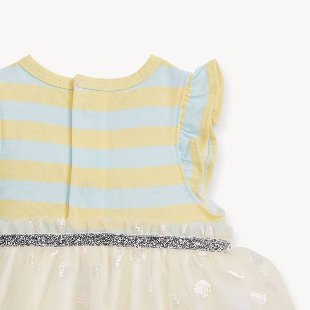 Magnetic Me Tutu Bodysuit Dress - Lemon Cream