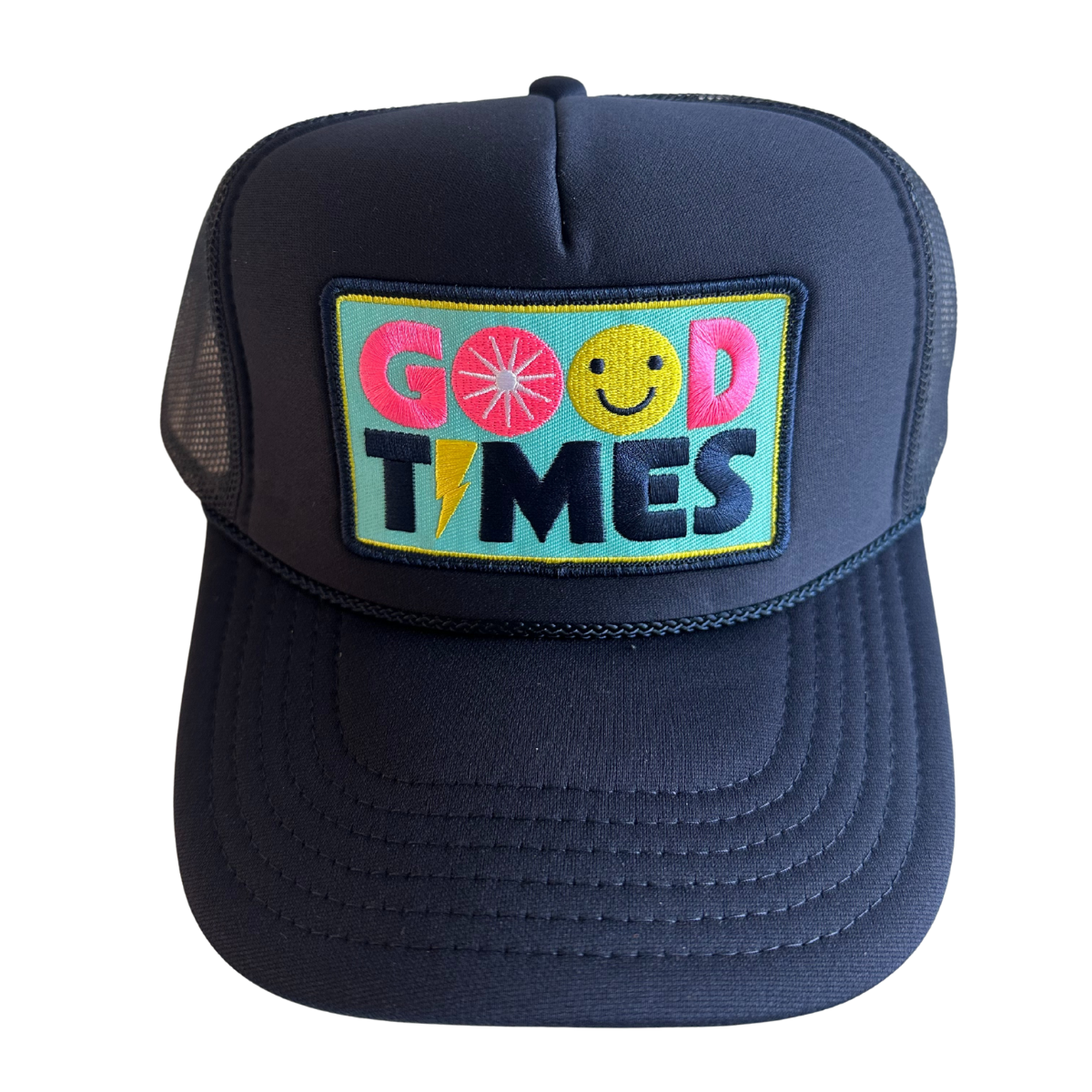 Local Beach Trucker Hat - Good Times (Black)