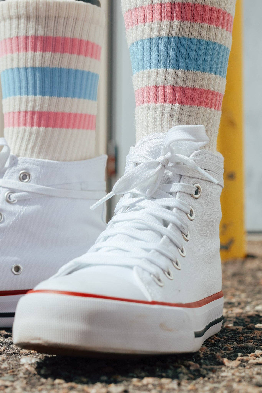 SOCCO Socks - Cotton Candy Striped