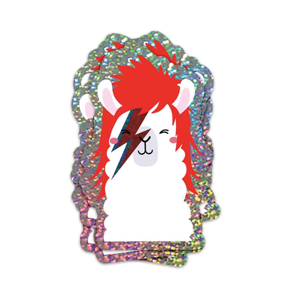 Studio Inktvis - David Bowie Ziggy Stardust llama Sticker