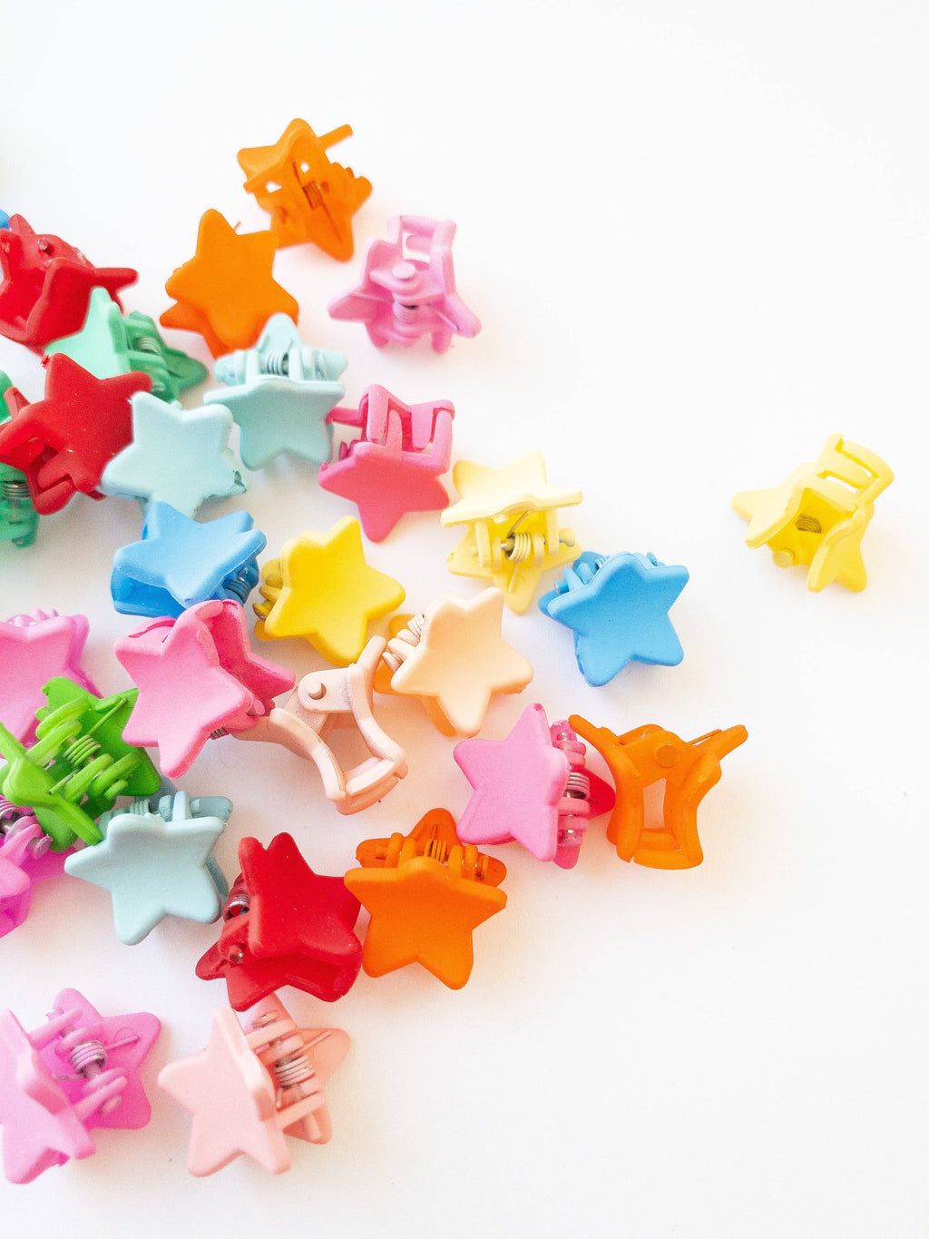 Eggy Cakes - Mini Star Hair Clips - 36 Pack