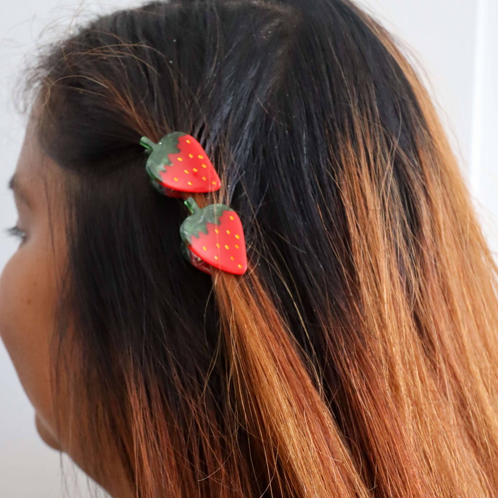 Jenny Lemons Hair Claw Clip Set - Micro Fruit and Flowers