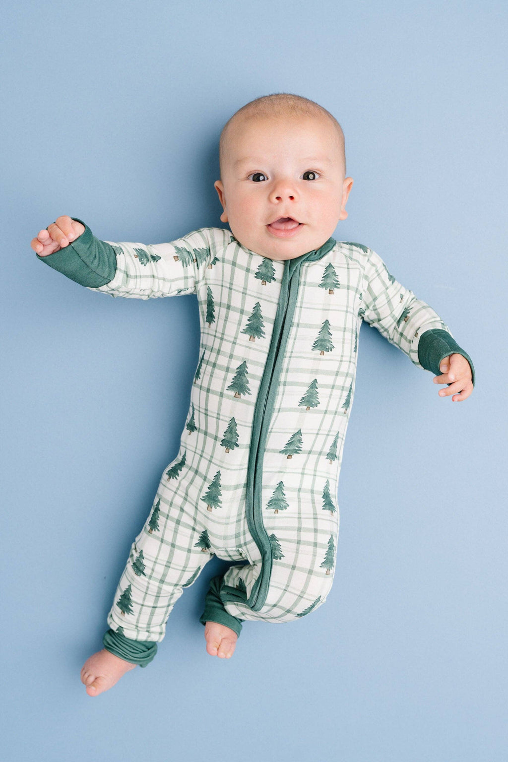 Little One Shop Bamboo Convertible Romper - Tree Farm (Final Sale)
