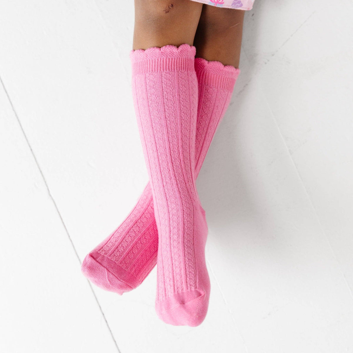 Little Stocking Co. Frill Knee High Socks - Taffy