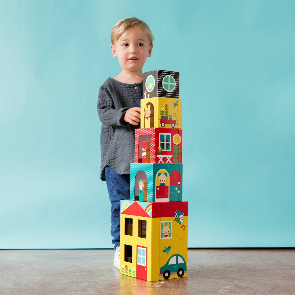 Chronicle Books - Peek-A-Boo House Stacking Blocks Play Set