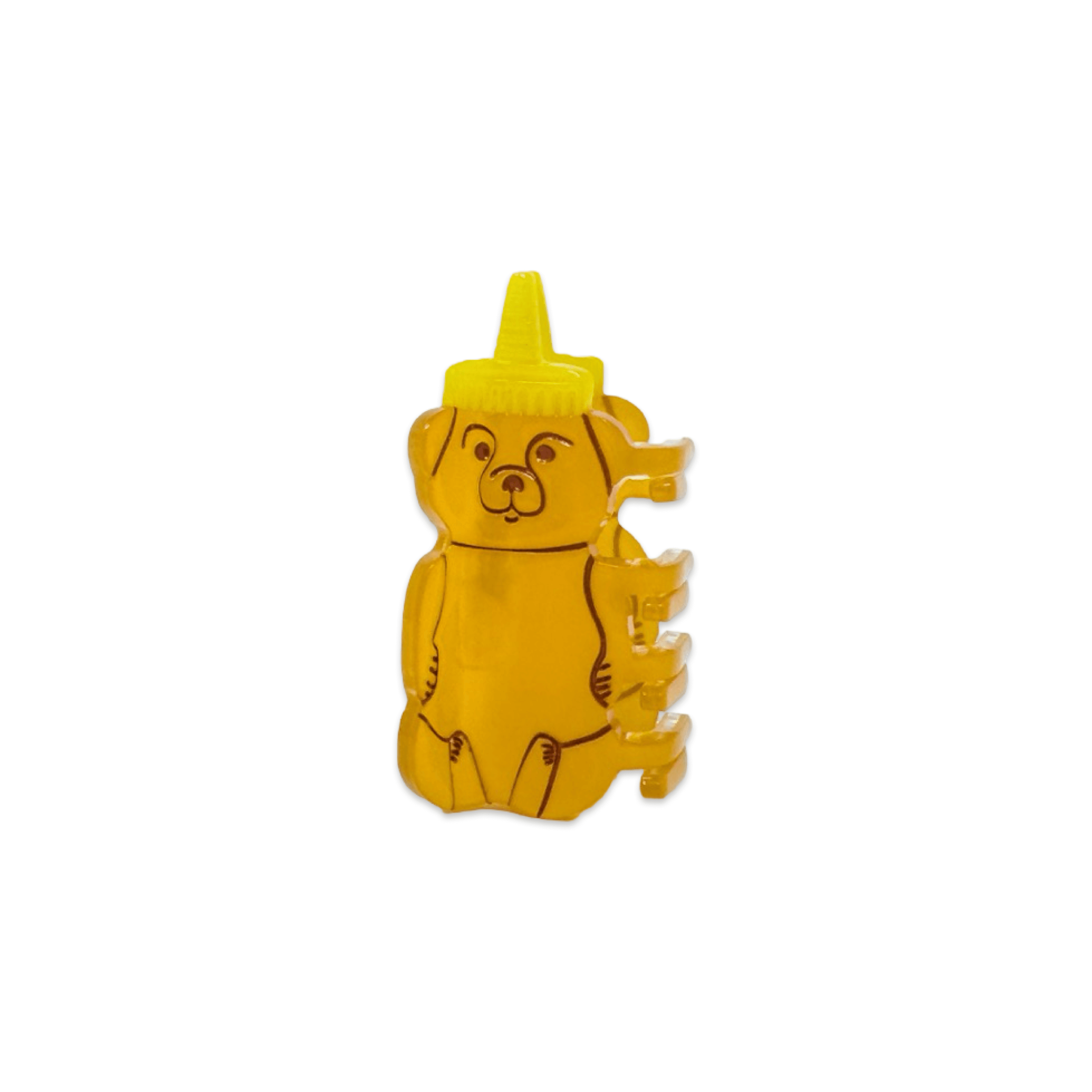 Jenny Lemons Hair Claw Clip - Mini Honey Bear