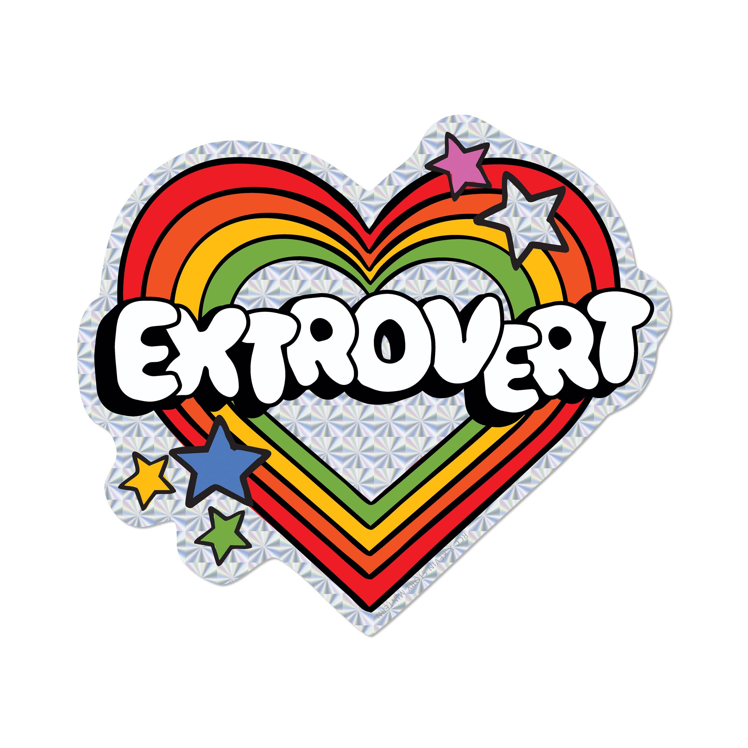 Red Cap Cards - Extrovert Sticker