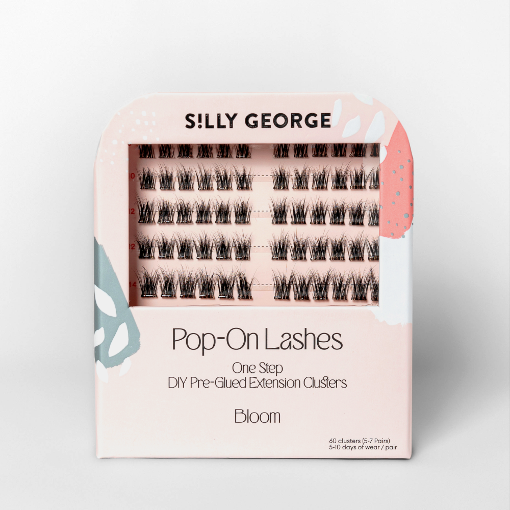 Silly George Pop-On Lashes - Bloom Black