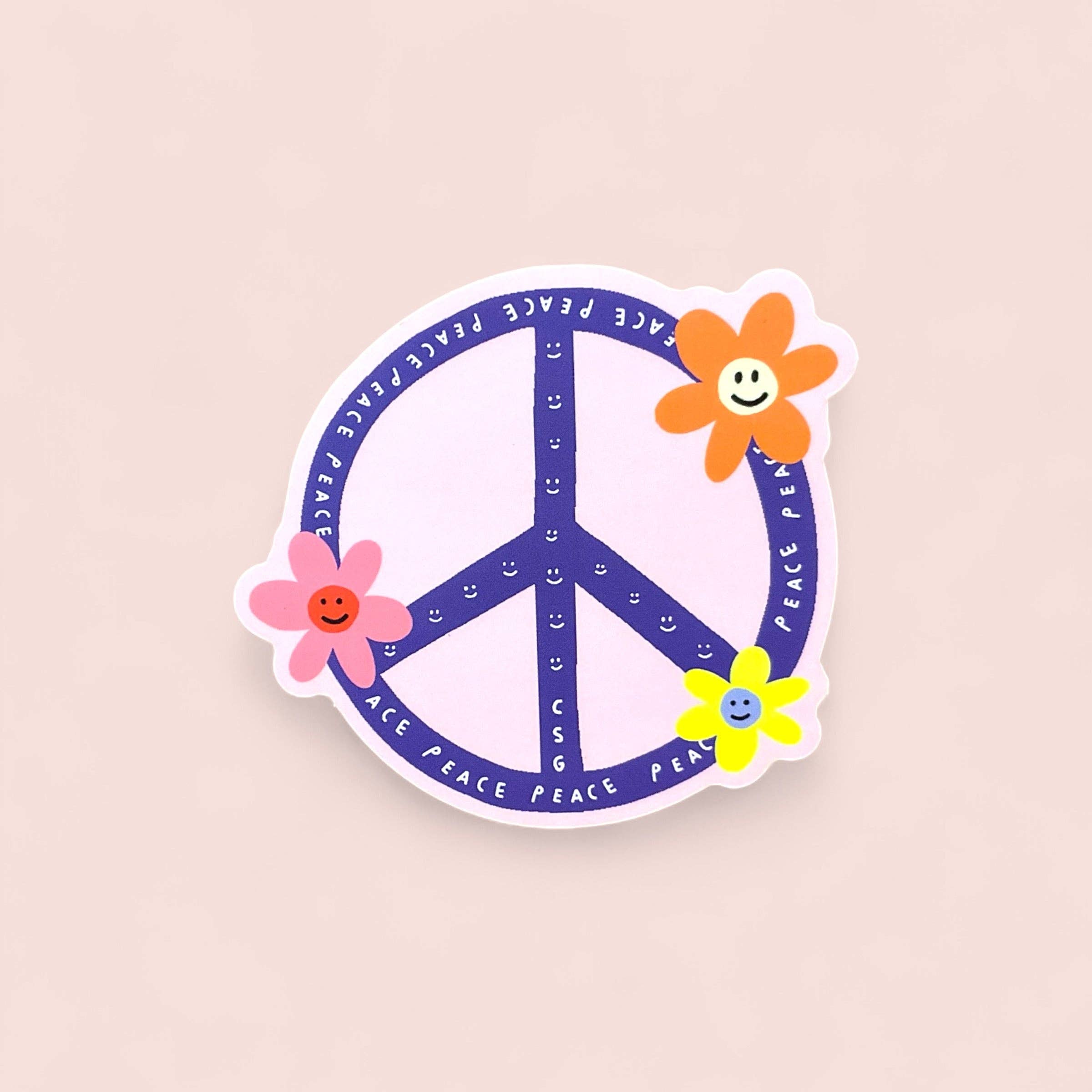 Carolyn Suzuki Sticker - Peace Flowers