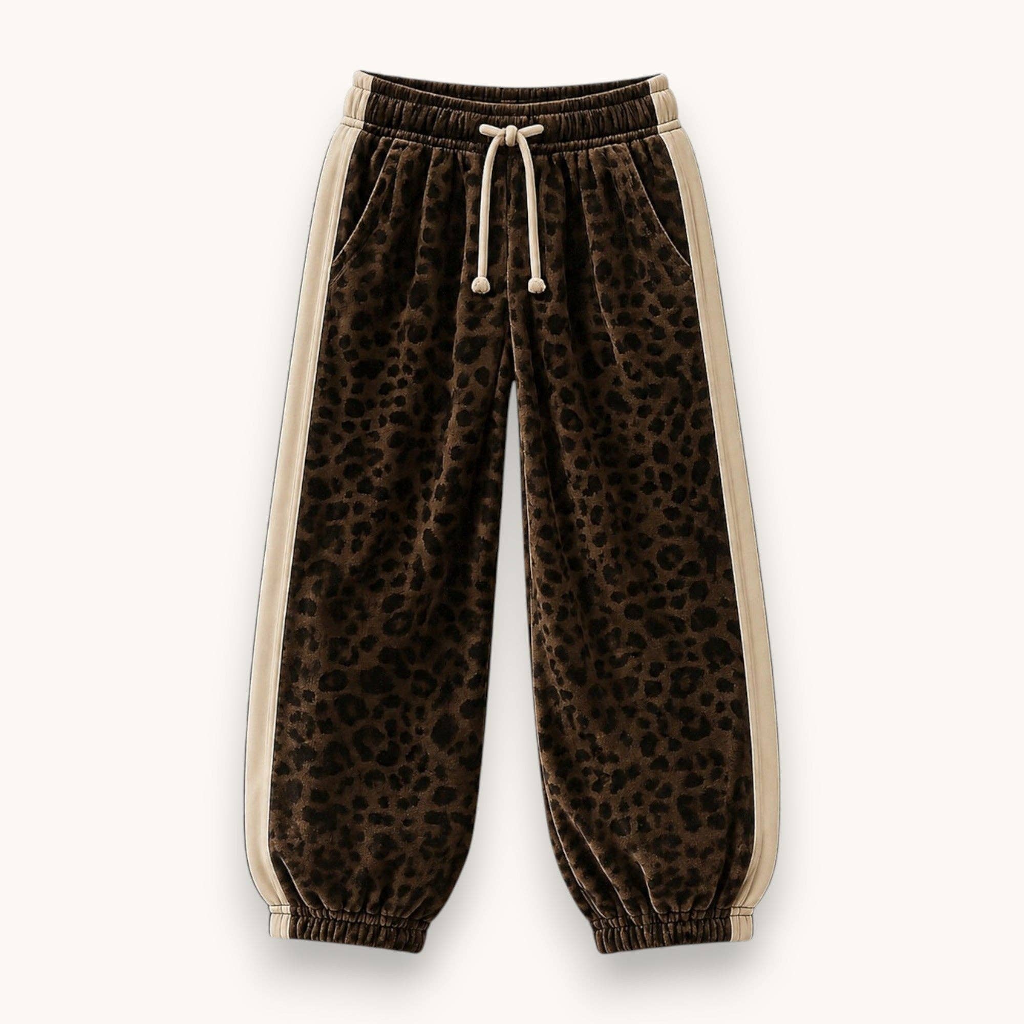 Best Day Ever Kids - Leopard Velvet Sweat Pant