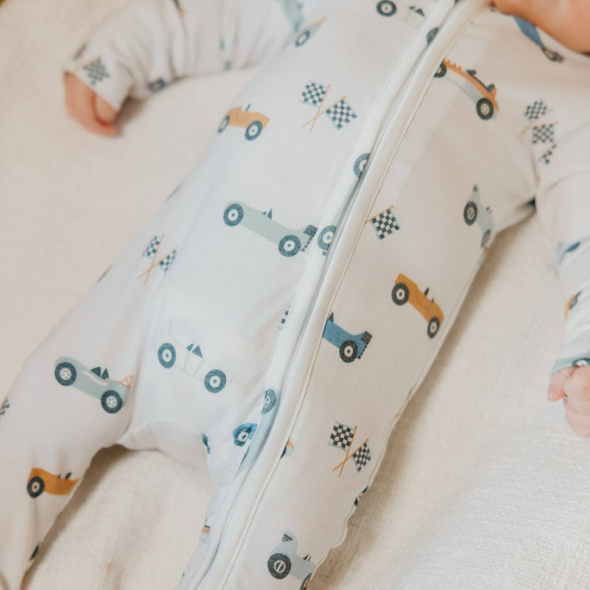Copper Pearl - Zip-Up Footie Pajama - Speedster