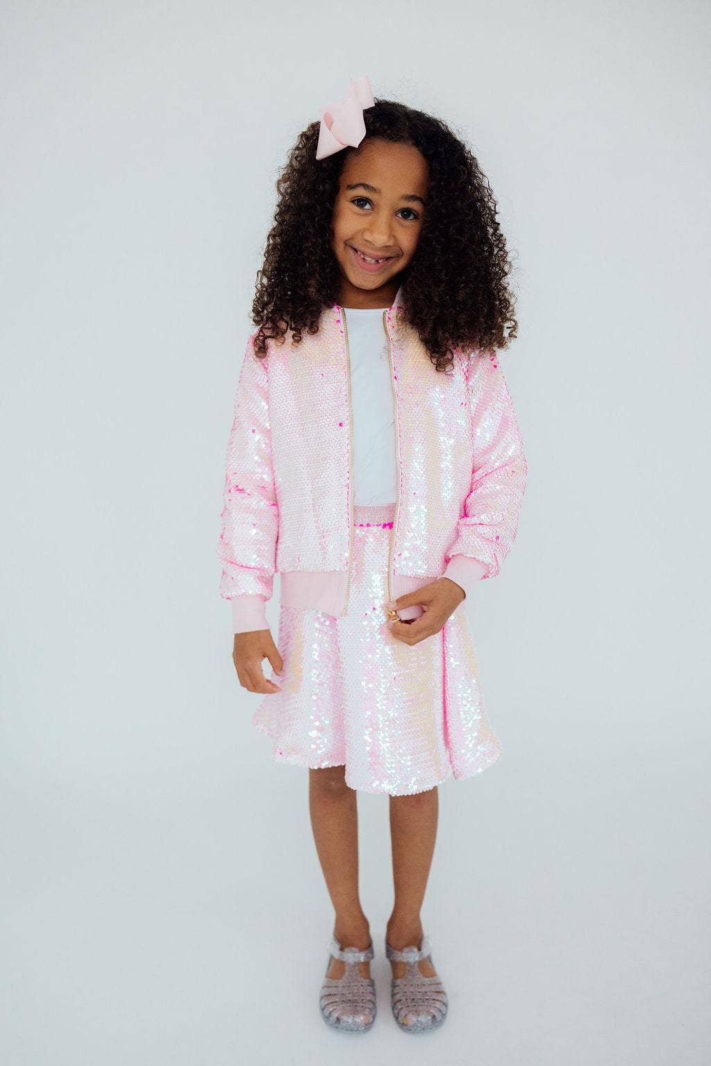 Mila & Rose - Diva Pink Flip Sequin Twirl Skort