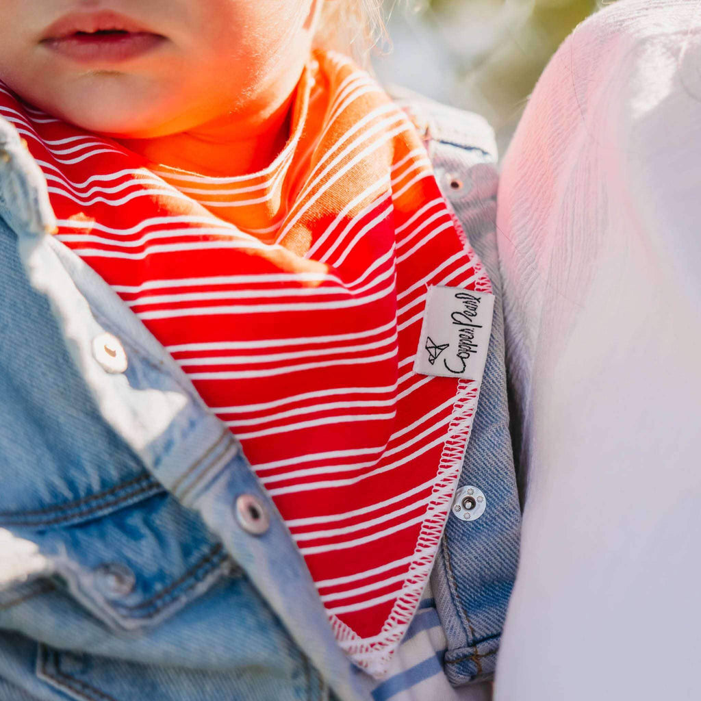 Copper Pearl Baby Bandana Bibs - Slugger (Set of 4)