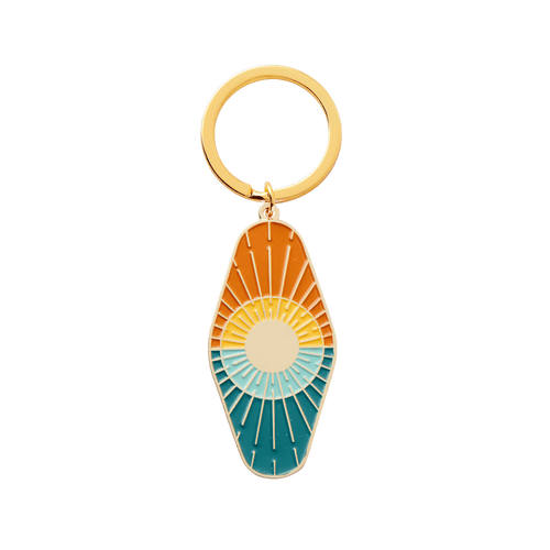 cai & jo USA - Sun And Sea Enamel Keychain