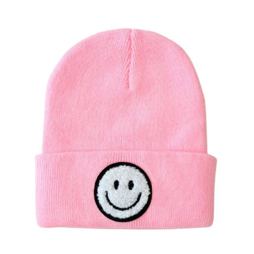 Lucky Panda Kids Smiley Beanie - Pink