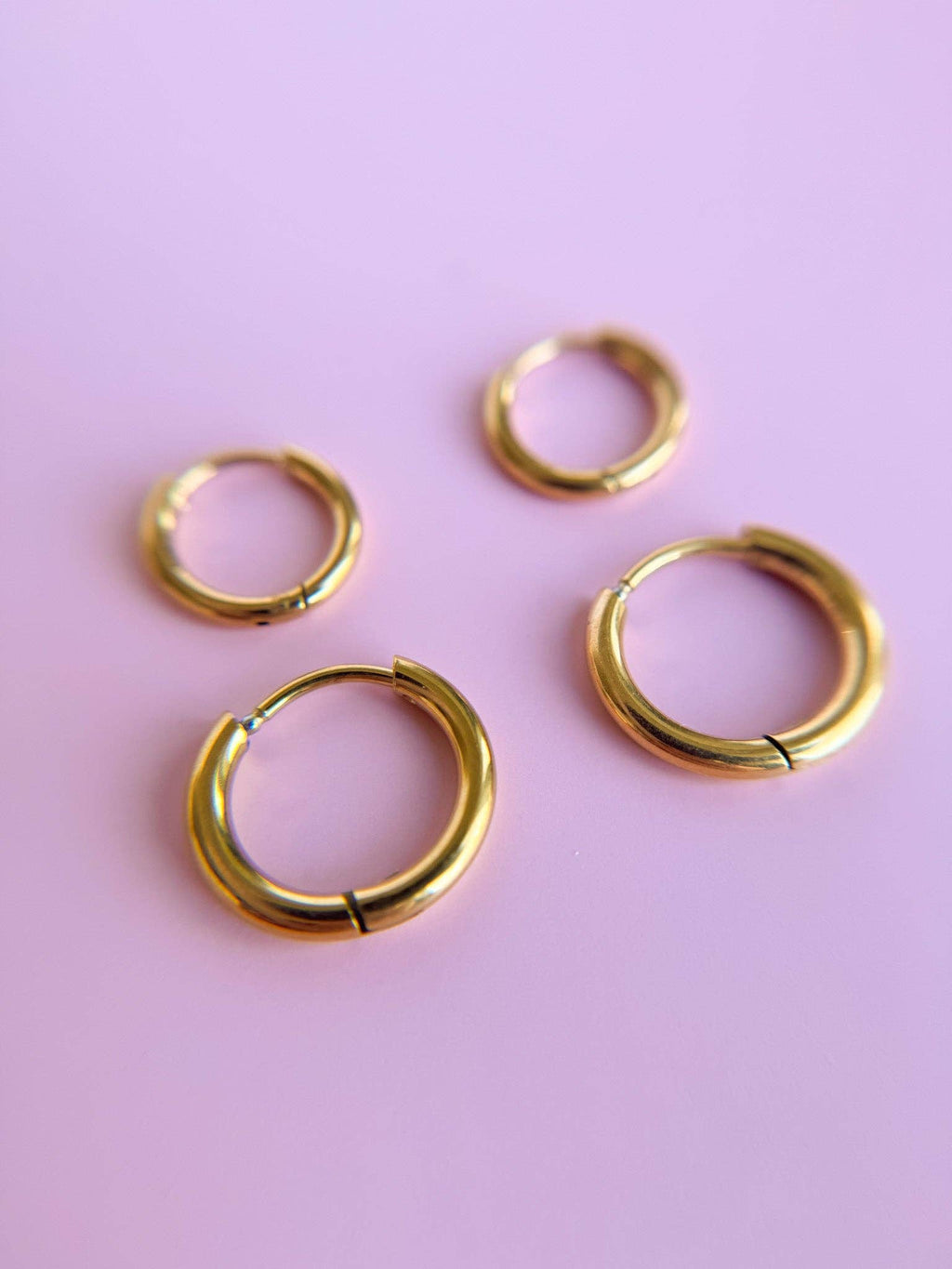 Desert Peach - Huggie Hoops