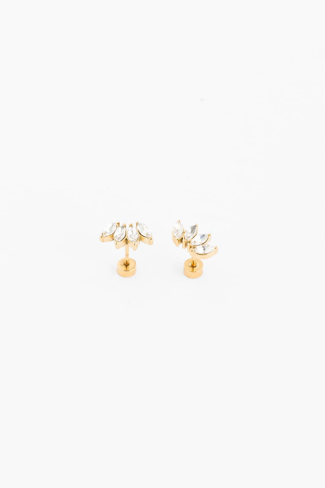 Pip Pop Post - Diamond Crawler Stud Earrings