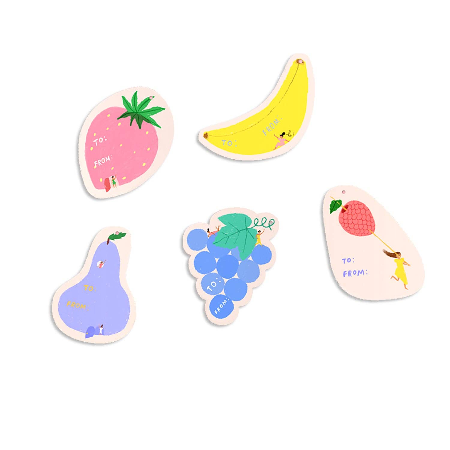 Carolyn Suzuki Gift Tag Set - Fruity