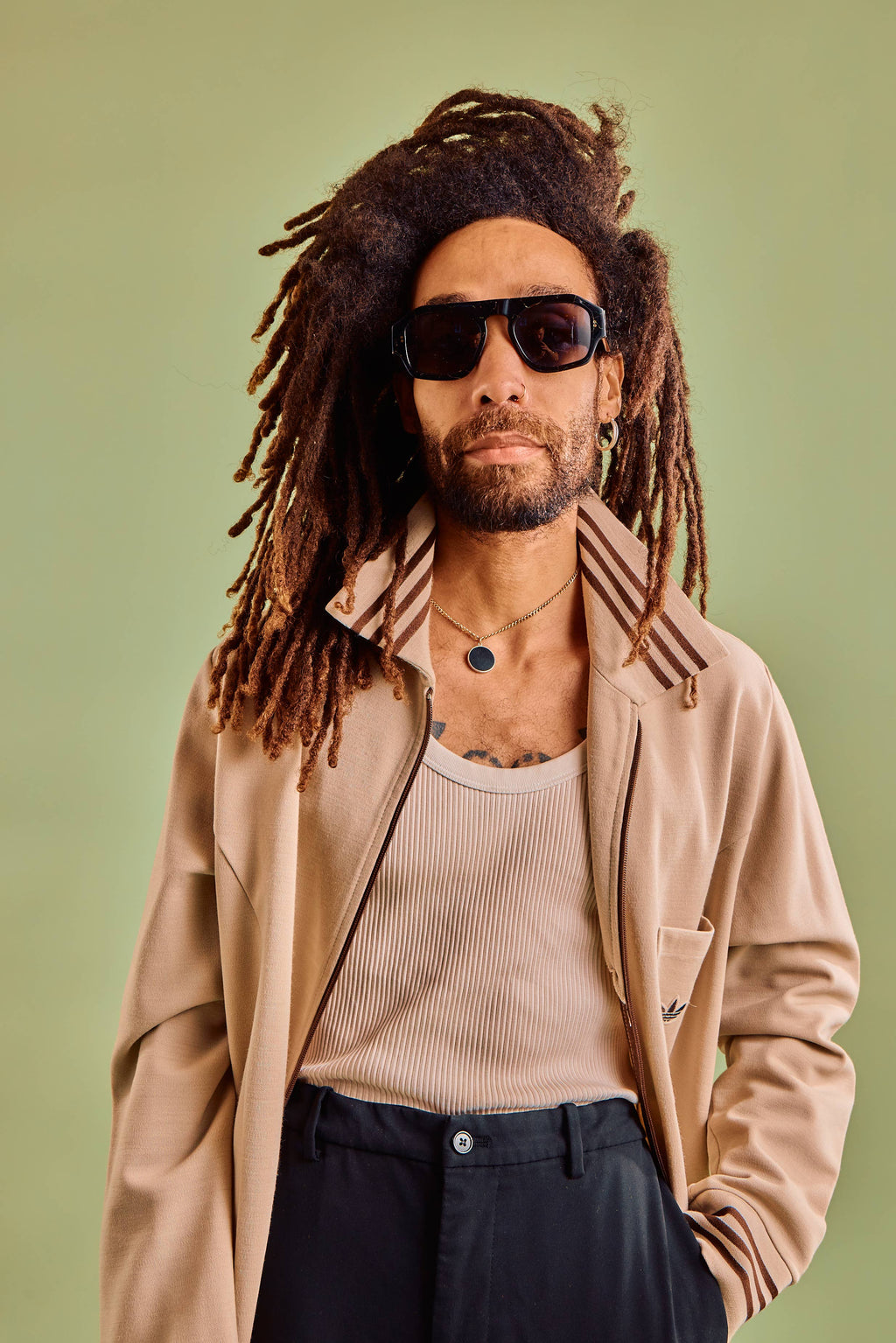 SARDINE - Louie - Nouveau Noir Aviator Sunglasses
