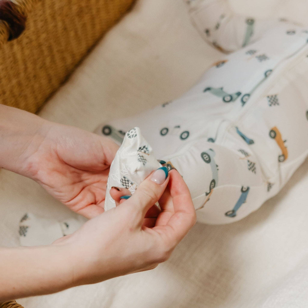 Copper Pearl - Zip-Up Footie Pajama - Speedster